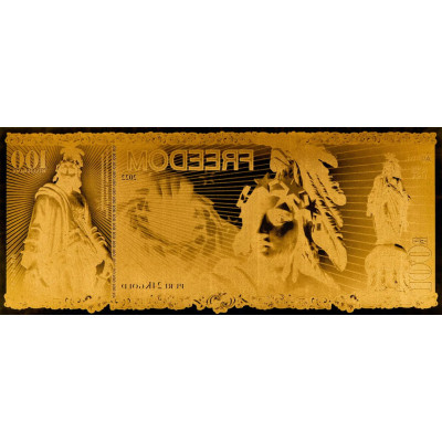 Freedom Aurum - Billete de oro 24k (100mg)