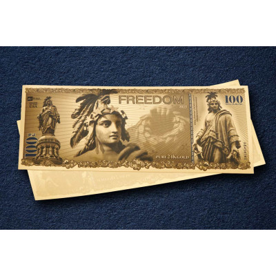 Freedom Aurum - Billete de oro 24k (100mg)