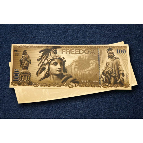 Freedom Aurum - Billete de oro 24k (100mg)