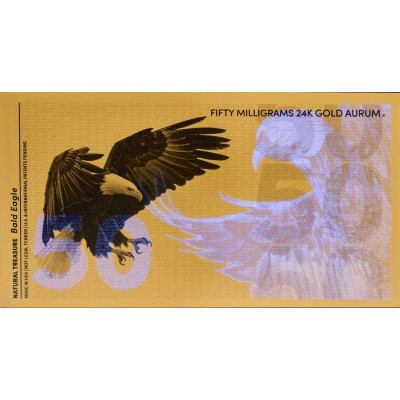 Águila Calva Aurum - Billete de Oro 24k (50mg)