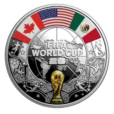 FIFA Soccer WC 2026 - 20g - Moneda de Plata de Colección