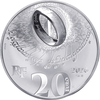 El Señor de los Anillos - Moneda de colección de plata de 1 Oz