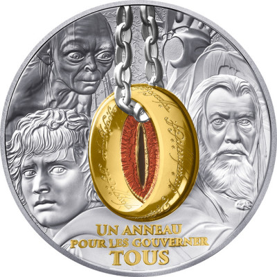 El Señor de los Anillos - Moneda de colección de plata de 1 Oz