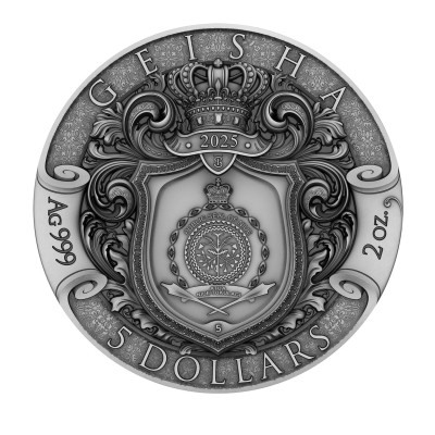 Geisha - 2 Oz - Moneda de Plata de Colección
