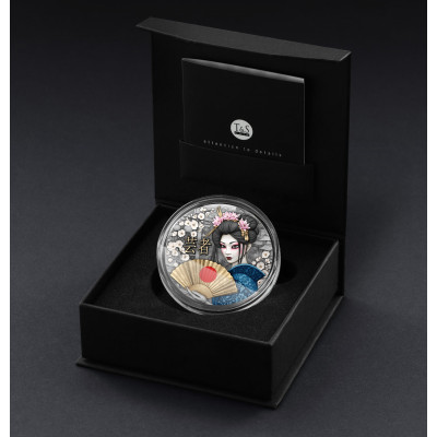 Geisha - 2 Oz - Moneda de Plata de Colección