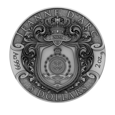 Juana de Arco - 2 Oz - Moneda de Plata de Colección