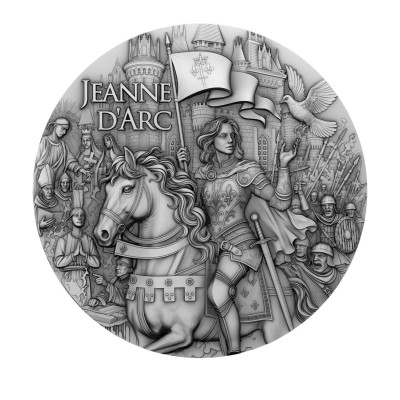 Juana de Arco - 2 Oz - Moneda de Plata de Colección
