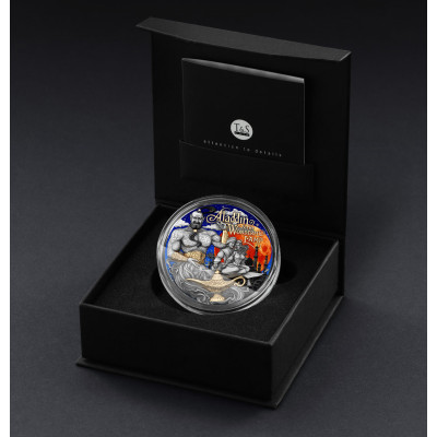 Aladino y la Lámpara Mágica - 2 Oz - Moneda de Plata de Colección