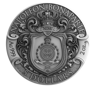 Napoleón Bonaparte - 2 Oz - Moneda de Plata de Colección