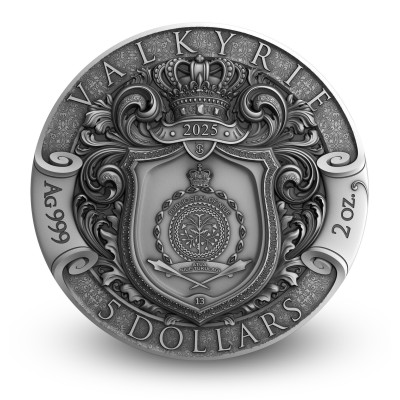 Valkyrie - 2 Oz - Moneda de Plata de Coleccionista