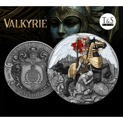 Valkyrie - 2 Oz - Moneda de Plata de Coleccionista