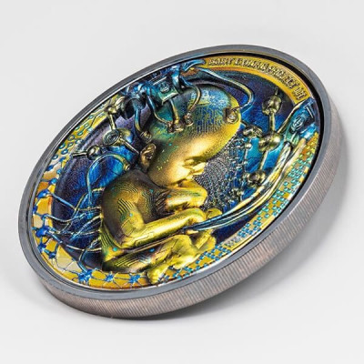 Baby Cyborg Revolution (2022) - Moneda de plata de colección de 3 oz.