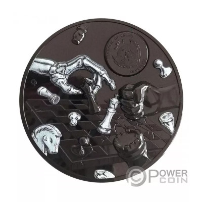 Jaque Mate Oscuro (2021) - Moneda de Plata de colección de 3 Oz