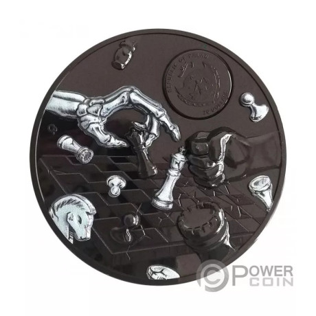 Jaque Mate Oscuro (2021) - Moneda de Plata de colección de 3 Oz