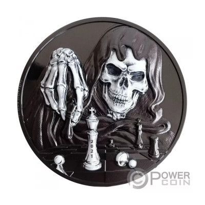 Jaque Mate Oscuro (2021) - Moneda de Plata de colección de 3 Oz