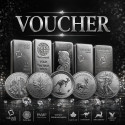 Vale de regalo con un descuento del 3 % en la compra de plata de inversión