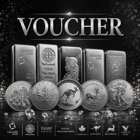 Vale de regalo con un descuento del 3 % en la compra de plata de inversión