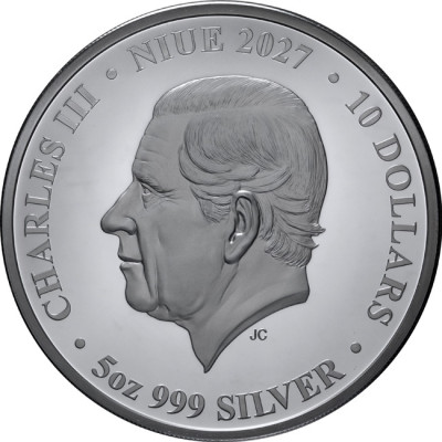 Lunar Goat (2027) - 5 onzas - moneda de colección de plata de calidad «proof»