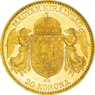 Hungría 20 Corona - moneda de inversión de oro