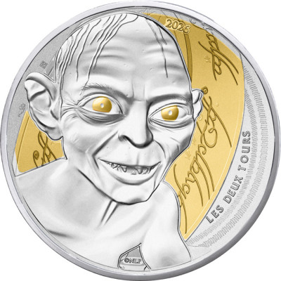 El Señor de los Anillos - Gollum - (2026) - moneda de colección plateada y coloreada
