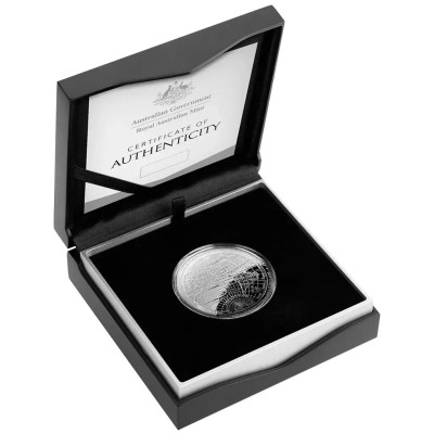 1626 Nuevo mapa del mundo - 1 oz - moneda de colección de plata de calidad «proof»