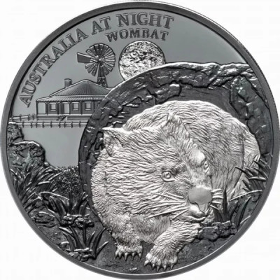 Wombat (2021) - 1 onza - moneda de colección de plata «black proof»