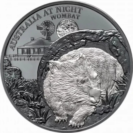 Wombat (2021) - 1 onza - moneda de colección de plata «black proof»