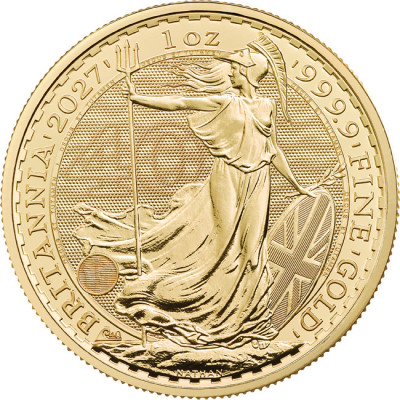 Britannia (2027) - 1 onza - moneda de oro de inversión