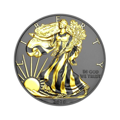 Águila de Plata Dorada (2020) - 1 onza - moneda de plata de colección